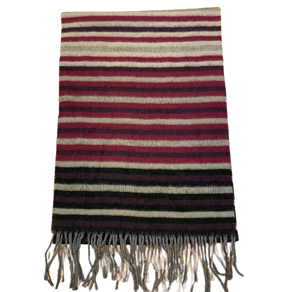 Cashmink by V. Fraas Striped Winter‎ Scarf - Picture 1 of 5